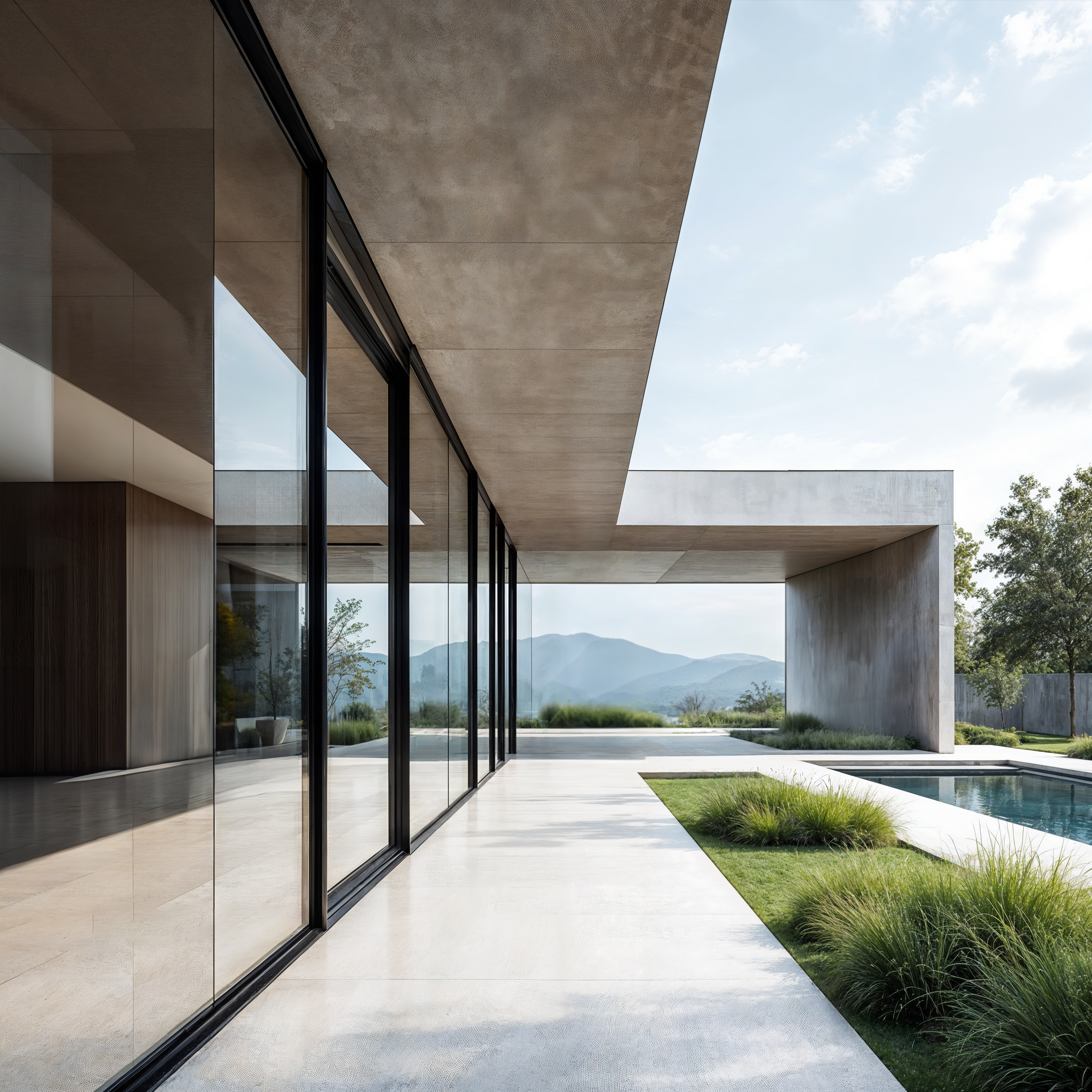 Minimalist architecture space